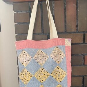 Vintage Quilt Tote Bag